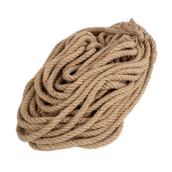 GloboStar® DECOR-ROPE 35052 Εύκαμπτο Διακοσμητικό Σχοινί Τριχιά Πλεκτό 50 Μέτρα Διαμέτρου 20mm Μπεζ D20mm x L50m - Image 2