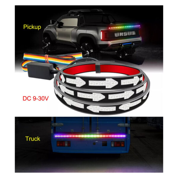 GloboStar® 81733 Car Backlit LED Strip Εύκαμπτη Ταινία 150cm Σήμανσης DRL Αυτοκινήτου 5 Προγραμμάτα Φωτισμού LED SMD 5050 10.5W DC 9-30V Αδιάβροχη IP65 RGB - 2 Χρόνια Εγγύηση - Image 5