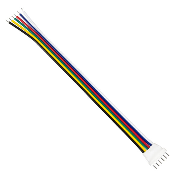 GloboStar® 70744 Καλώδιο Σύνδεσης Connector RGB+CCT με 15cm Καλώδιο 6 PIN - Image 2