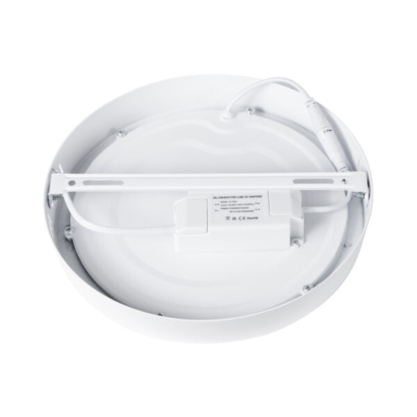 GloboStar® 60200 Εξωτερικό LED Panel Φ22cm 20W 2180lm 120° AC 220-240V IP20 Φ22.2 x Υ3cm Ψυχρό Λευκό 6000K - 3 Χρόνια Εγγύηση - Image 6