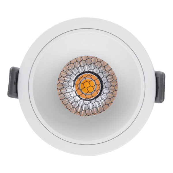 GloboStar® PLUTO-M 60254 Χωνευτό LED Spot Downlight TrimLess Φ8.4cm 10W 1300lm 38° AC 220-240V IP20 Φ8.4 x Υ5.9cm - Στρόγγυλο - Λευκό & Anti-Glare HoneyComb - Φυσικό Λευκό 4500K - Bridgelux COB - 5 Years Warranty - Image 5