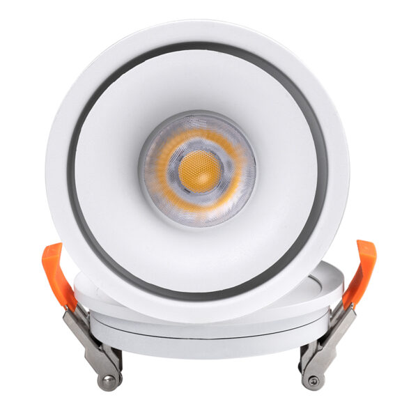 GloboStar® OMEGA-R 60294 Χωνευτό LED Spot Downlight TrimLess Φ10cm 12W 1560lm 36° AC 220-240V IP20 Φ10 x Υ8.2cm - Στρόγγυλο - Λευκό - Φυσικό Λευκό 4500K - Bridgelux COB - 5 Years Warranty - Image 9