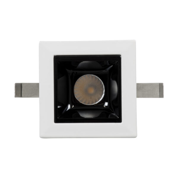 GloboStar® LUMINAR SUPERIOR 60315 Χωνευτό LED Spot Downlight TrimLess 2W 270lm 36° AC 220-240V IP20 Μ4.3 x Π4.3 x Υ4.5cm - Λευκό με Μαύρο Κάτοπτρο - Θερμό Λευκό 2700K - Bridgelux High Lumen Chip Gen2 - TÜV Certified Driver - 5 Years Warranty - Image 5