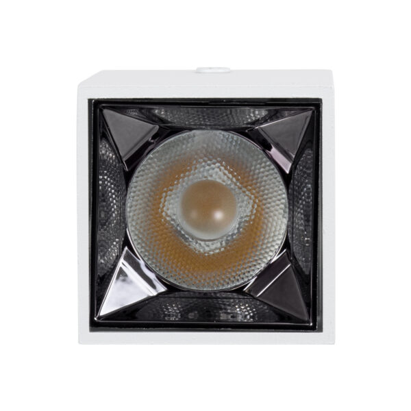 GloboStar® LUMINAR SUPERIOR 60322 Επιφανειακό LED Spot Downlight TrimLess 3W 420lm 36° AC 220-240V IP20 Μ4.2 x Π4.2 x Υ6.6cm - Λευκό με Κάτοπτρο Χρωμίου - Φυσικό Λευκό 4500K - Bridgelux High Lumen Chip Gen2 - TÜV Certified Driver - 5 Years Warranty - Image 5