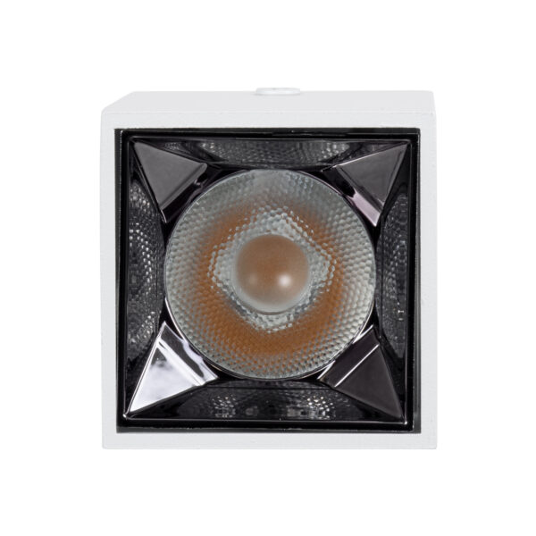 GloboStar® LUMINAR SUPERIOR 60323 Επιφανειακό LED Spot Downlight TrimLess 3W 405lm 36° AC 220-240V IP20 Μ4.2 x Π4.2 x Υ6.6cm - Λευκό με Κάτοπτρο Χρωμίου - Θερμό Λευκό 2700K - Bridgelux High Lumen Chip Gen2 - TÜV Certified Driver - 5 Years Warranty - Image 5