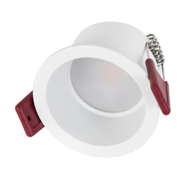 GloboStar® IP 60344 Χωνευτό LED Spot Downlight TrimLess Μπάνιου & WC Φ6.6cm 7W 750lm 45° AC 220-240V IP44 Φ6.6 x Υ5.3cm - Στρόγγυλο - Λευκό - Φυσικό Λευκό 4500K - Bridgelux COB - TÜV Certified Driver - 5 Years Warranty - Image 2