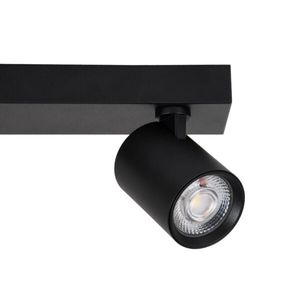 GloboStar® LEONARDO 60348 Μοντέρνο Φωτιστικό Οροφής Ράγα με Κινούμενα Σποτ LED Spot Downlight 30W 3600lm 60° AC 220-240V IP20 Μ52 x Π7 x Υ11.8cm - Μαύρο - Φυσικό Λευκό 4500K - Bridgelux COB - 5 Years Warranty - Image 4