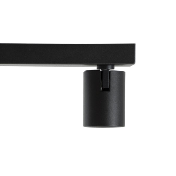 GloboStar® LEONARDO 60348 Μοντέρνο Φωτιστικό Οροφής Ράγα με Κινούμενα Σποτ LED Spot Downlight 30W 3600lm 60° AC 220-240V IP20 Μ52 x Π7 x Υ11.8cm - Μαύρο - Φυσικό Λευκό 4500K - Bridgelux COB - 5 Years Warranty - Image 5