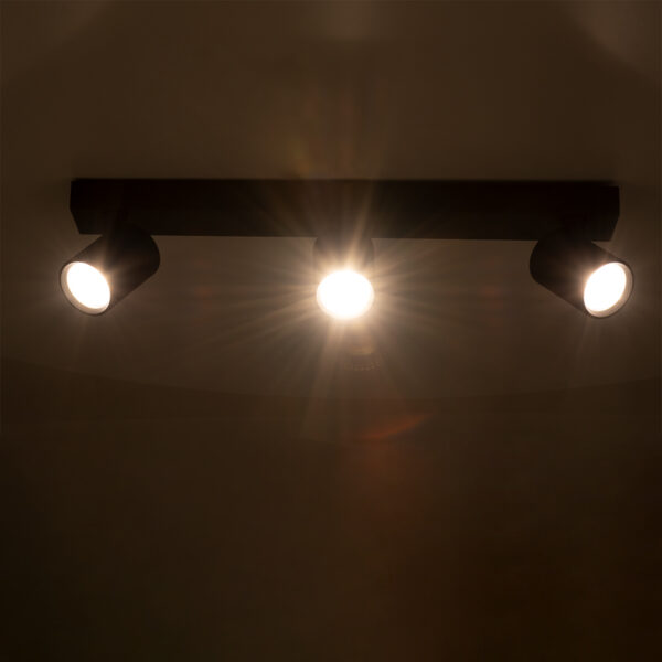 GloboStar® LEONARDO 60348 Μοντέρνο Φωτιστικό Οροφής Ράγα με Κινούμενα Σποτ LED Spot Downlight 30W 3600lm 60° AC 220-240V IP20 Μ52 x Π7 x Υ11.8cm - Μαύρο - Φυσικό Λευκό 4500K - Bridgelux COB - 5 Years Warranty - Image 9