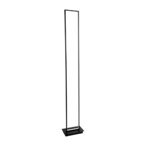 GloboStar® CORNELIE 60463 Επιδαπέδιο Φωτιστικό LED CCT 24W 2640lm 200° AC 220-240V - Εναλλαγή Φωτισμού μέσω Διακόπτη On/Off All In One Ψυχρό 6000k+Φυσικό 4500k+Θερμό 2700k Μ26 x Π16 x Υ153cm - Μαύρο - 3 Χρόνια Εγγύηση