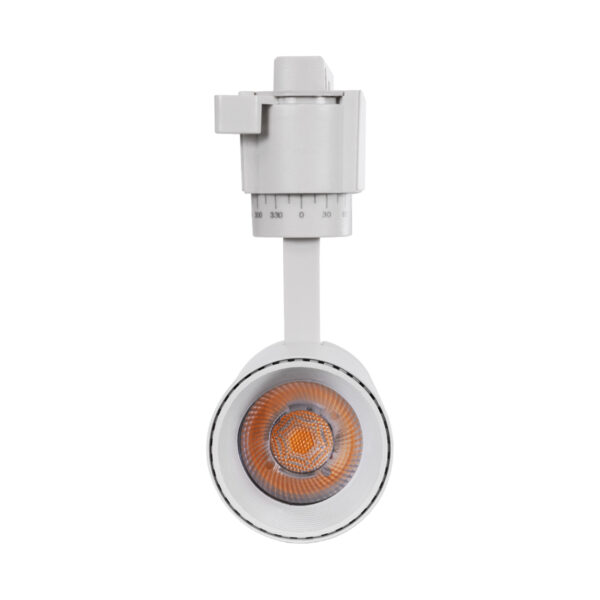 GloboStar® LUGANO 60802 Μονοφασικό Φωτιστικό Σποτ Ράγας LED 10W 1200lm 36° Acrylic HQ LENS AC 220-240V IP20 Φ4.5 x Υ19cm Θερμό Λευκό 2700K - EUROTRACK® System 1L+1N - Λευκό - Bridgelux Chip - TÜV Certified Driver - 5 Χρόνια Εγγύηση - Image 6