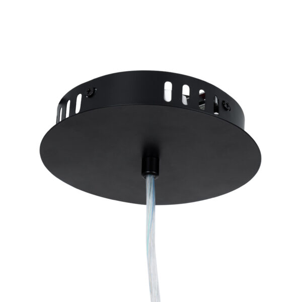 GloboStar® ACRYLICA 60974 Κρεμαστό Φωτιστικό Οροφής Design LED CCT 20W 2240lm 360° AC 220-240V - Εναλλαγή Φωτισμού μέσω Διακόπτη On/Off All In One Ψυχρό 6000k+Φυσικό 4500k+Θερμό 2700k Φ40cm - Μαύρο με Διάφανο Laser Designed Plexiglass - 3 Years Warranty - Image 11