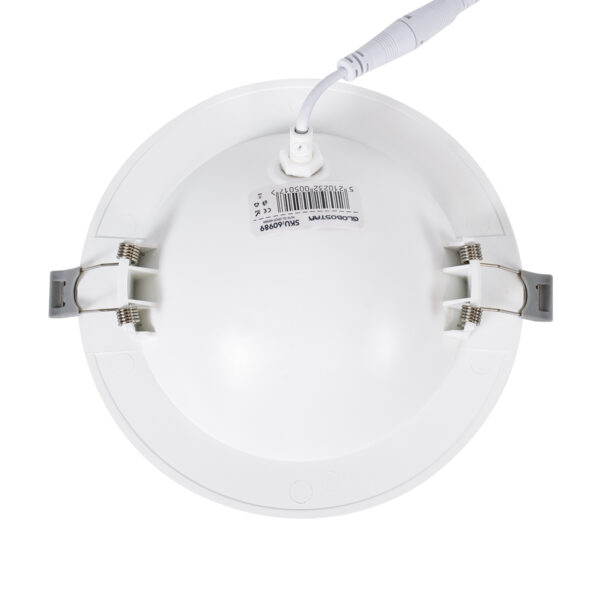 GloboStar® LEXIS JOINT 60988 Χωνευτό LED Κινούμενο Spot Downlight 12W 1200lm 45° AC 220-240V IP44 Φ15.8cm x Υ4.1cm - Στρόγγυλο - Λευκό - Φυσικό Λευκό 4500K - Bridgelux Chip - TÜV Certified Driver - 5 Years Warranty - Image 6