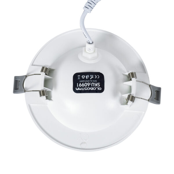 GloboStar® LEXIS JOINT 60990 Χωνευτό LED Κινούμενο Spot Downlight 7W 680lm 45° AC 220-240V IP44 Φ12cm x Υ3.1cm - Στρόγγυλο - Λευκό - Φυσικό Λευκό 4500K - Bridgelux Chip - TÜV Certified Driver - 5 Years Warranty - Image 6