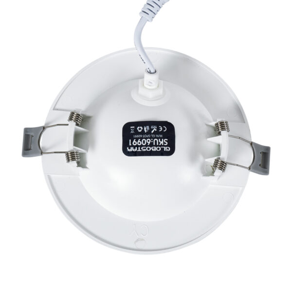 GloboStar® LEXIS JOINT 60991 Χωνευτό LED Κινούμενο Spot Downlight 7W 660lm 45° AC 220-240V IP44 Φ12cm x Υ3.1cm - Στρόγγυλο - Λευκό - Θερμό Λευκό 2700K - Bridgelux Chip - TÜV Certified Driver - 5 Years Warranty - Image 6