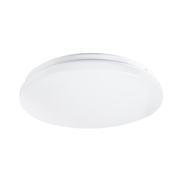 GloboStar® CELANO 61005 LED Πλαφονιέρα Οροφής Στρόγγυλη Φ26 20W 2000lm 120° AC 220-240V Αδιάβροχη IP54 Φ26 x Υ6cm Ψυχρό Λευκό 6000K - 3 Χρόνια Εγγύηση