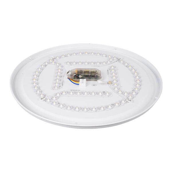 GloboStar® AVA 61017 Πλαφονιέρα Οροφής LED CCT 76W 8372lm 120° AC 220-240V - Εναλλαγή Φωτισμού μέσω Τηλεχειριστηρίου All In One Ψυχρό Λευκό 6000k+Φυσικό Λευκό 4500k+Θερμό Λευκό 2700k Dimmable Φ48cm - Λευκό - 3 Years Warranty - Image 8