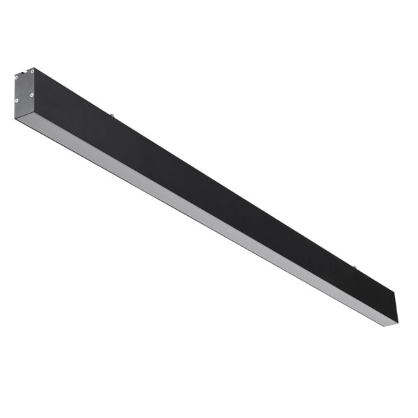 GloboStar® FELIX 61028-S Γραμμικό Φωτιστικό Οροφής Linear LED CCT 54W 6500lm 120° AC 220-240V Μ120 x Π3.5 x Υ7cm - Εναλλαγή Φωτισμού μέσω Τηλεχειριστηρίου All In One Ψυχρό 6000k+Φυσικό 4500k+Θερμό 2700k Dimmable - Μαύρο - 3 Years Warranty - Image 2