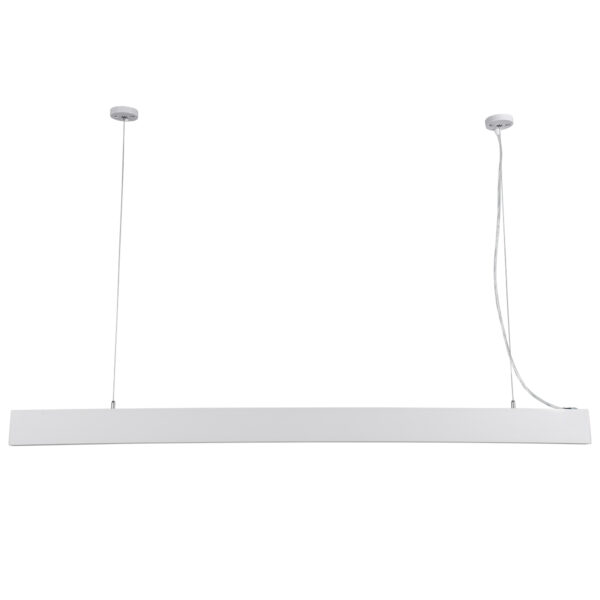 GloboStar® FELIX 61029-P Γραμμικό Κρεμαστό Φωτιστικό Linear LED CCT 54W 6500lm 120° AC 220-240V Μ120 x Π3.5 x Υ7cm - Εναλλαγή Φωτισμού μέσω Τηλεχειριστηρίου All In One Ψυχρό 6000k+Φυσικό 4500k+Θερμό 2700k Dimmable - Λευκό - 3 Years Warranty - Image 4