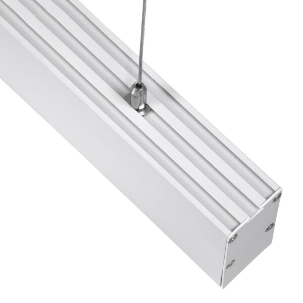 GloboStar® FELIX 61029-P Γραμμικό Κρεμαστό Φωτιστικό Linear LED CCT 54W 6500lm 120° AC 220-240V Μ120 x Π3.5 x Υ7cm - Εναλλαγή Φωτισμού μέσω Τηλεχειριστηρίου All In One Ψυχρό 6000k+Φυσικό 4500k+Θερμό 2700k Dimmable - Λευκό - 3 Years Warranty - Image 6