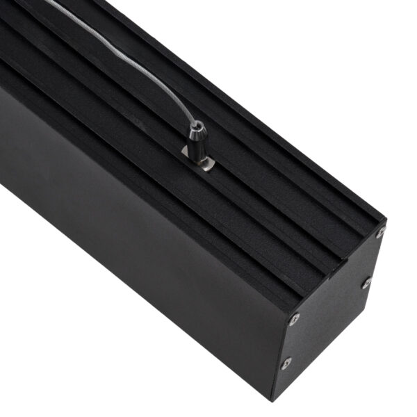 GloboStar® ORION 61030-P Γραμμικό Κρεμαστό Φωτιστικό Linear LED CCT 72W 8600lm 120° AC 220-240V Μ120 x Π5.5 x Υ7cm - Εναλλαγή Φωτισμού μέσω Τηλεχειριστηρίου All In One Ψυχρό 6000k+Φυσικό 4500k+Θερμό 2700k Dimmable - Μαύρο - 3 Years Warranty - Image 6