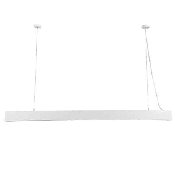 GloboStar® ORION 61031-P Γραμμικό Κρεμαστό Φωτιστικό Linear LED CCT 72W 8600lm 120° AC 220-240V Μ120 x Π5.5 x Υ7cm - Εναλλαγή Φωτισμού μέσω Τηλεχειριστηρίου All In One Ψυχρό 6000k+Φυσικό 4500k+Θερμό 2700k Dimmable - Λευκό - 3 Years Warranty - Image 4