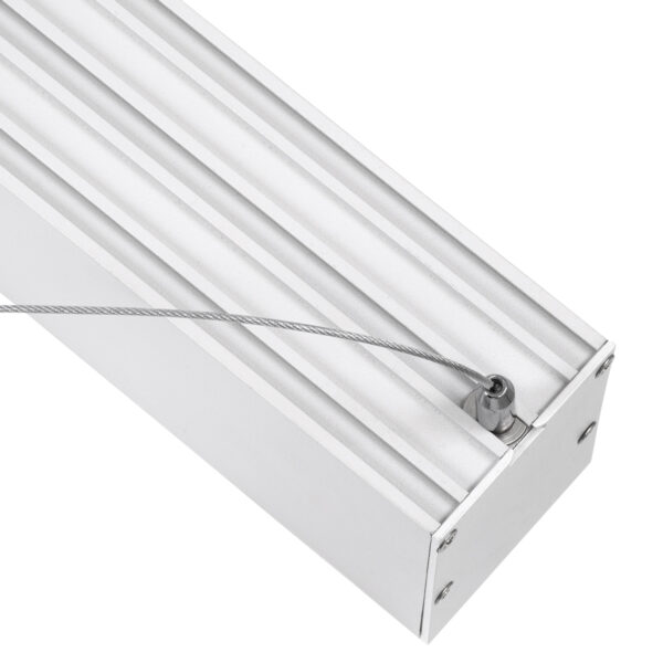 GloboStar® ORION 61031-P Γραμμικό Κρεμαστό Φωτιστικό Linear LED CCT 72W 8600lm 120° AC 220-240V Μ120 x Π5.5 x Υ7cm - Εναλλαγή Φωτισμού μέσω Τηλεχειριστηρίου All In One Ψυχρό 6000k+Φυσικό 4500k+Θερμό 2700k Dimmable - Λευκό - 3 Years Warranty - Image 5