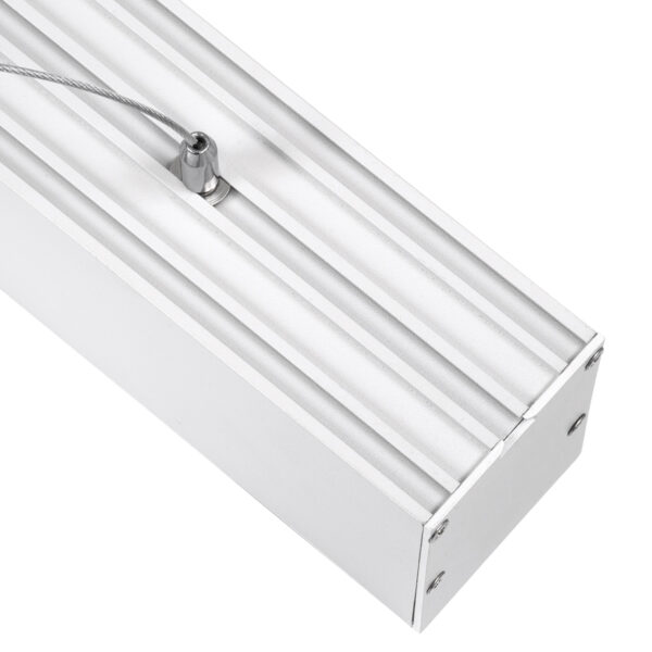 GloboStar® ORION 61031-P Γραμμικό Κρεμαστό Φωτιστικό Linear LED CCT 72W 8600lm 120° AC 220-240V Μ120 x Π5.5 x Υ7cm - Εναλλαγή Φωτισμού μέσω Τηλεχειριστηρίου All In One Ψυχρό 6000k+Φυσικό 4500k+Θερμό 2700k Dimmable - Λευκό - 3 Years Warranty - Image 6