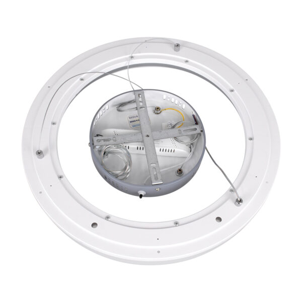 GloboStar® ARIANA 61039 Κρεμαστή Πλαφονιέρα Οροφής Κύκλος LED CCT 55W 6376lm 120° AC 220-240V - Εναλλαγή Φωτισμού μέσω Τηλεχειριστηρίου All In One Ψυχρό Λευκό 6000k+Φυσικό Λευκό 4500k+Θερμό Λευκό 2700k Dimmable Φ48cm - Ανθρακί - 3 Years Warrant - Image 7