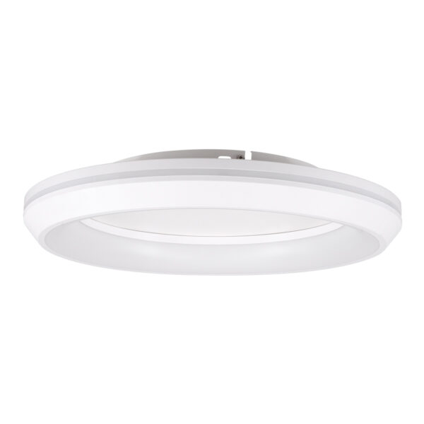 GloboStar® MELINA 61041 Πλαφονιέρα Οροφής Κύκλος LED CCT 55W 6376lm 120° AC 220-240V - Εναλλαγή Φωτισμού μέσω Τηλεχειριστηρίου All In One Ψυχρό Λευκό 6000k+Φυσικό Λευκό 4500k+Θερμό Λευκό 2700k Dimmable Φ48cm - Λευκό - 3 Years Warranty - Image 3