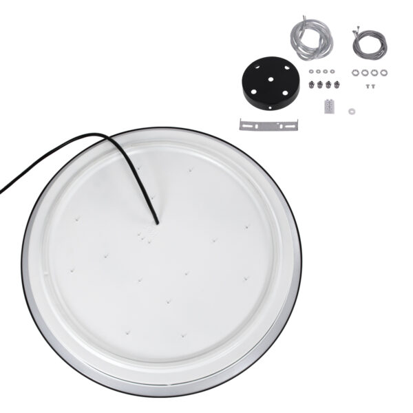 GloboStar® BARCHETTA 61046-P Κρεμαστή Πλαφονιέρα Οροφής LED CCT 72W 8306lm 120° AC 220-240V - Εναλλαγή Φωτισμού μέσω Τηλεχειριστηρίου All In One Ψυχρό 6000k+Φυσικό 4500k+Θερμό 2700k Dimmable Φ48cm - Μαύρο - 3 Years Warranty - Image 12