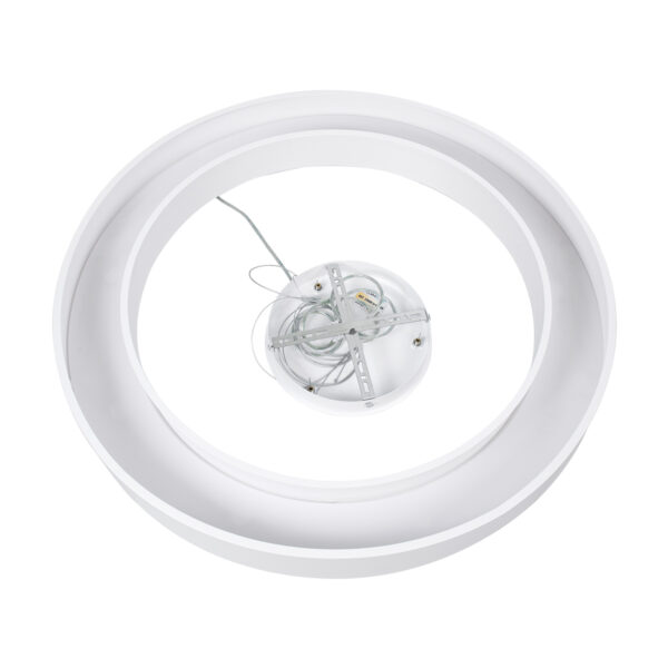 GloboStar® RA 61197 Κρεμαστό Φωτιστικό Δαχτυλίδι-Κύκλος LED CCT 75W 8250lm 120° AC 220-240V - Εναλλαγή Φωτισμού μέσω Τηλεχειριστηρίου All In One Ψυχρό 6000k+Φυσικό 4500k+Θερμό 2700k Dimmable Φ80cm - Λευκό - 3 Years Warranty - Image 7