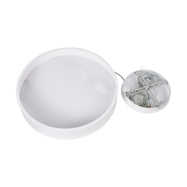 GloboStar® BURTON 61201-P Κρεμαστή Πλαφονιέρα Οροφής LED CCT 67W 7370lm 120° AC 220-240V - Εναλλαγή Φωτισμού μέσω Τηλεχειριστηρίου All In One Ψυχρό 6000k+Φυσικό 4500k+Θερμό 2700k Dimmable Φ40cm - Λευκό - 3 Years Warranty - Image 13