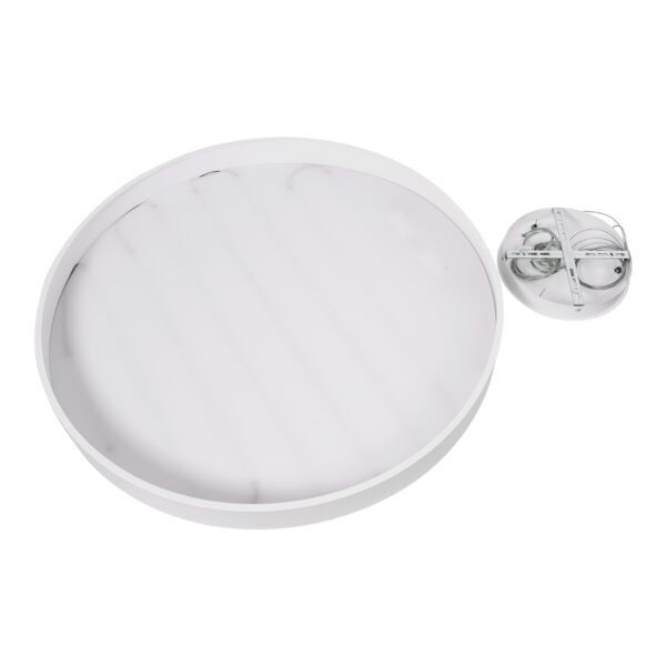 GloboStar® BURTON 61205-S Πλαφονιέρα Οροφής LED CCT 100W 11020lm 120° AC 220-240V - Εναλλαγή Φωτισμού μέσω Τηλεχειριστηρίου All In One Ψυχρό 6000k+Φυσικό 4500k+Θερμό 2700k Dimmable Φ80cm - Λευκό - 3 Years Warranty - Image 12