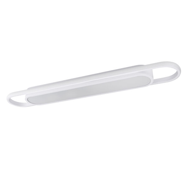 GloboStar® IGOR 61219 Φωτιστικό Οροφής Linear Design LED CCT 48W 5760lm 210° AC 220-240V - Εναλλαγή Φωτισμού μέσω Διακόπτη On/Off All In One Ψυχρό 6000k+Φυσικό 4500k+Θερμό 2700k Μ81 x Π13 x Υ4.5cm - Λευκό - 3 Years Warranty - Image 2