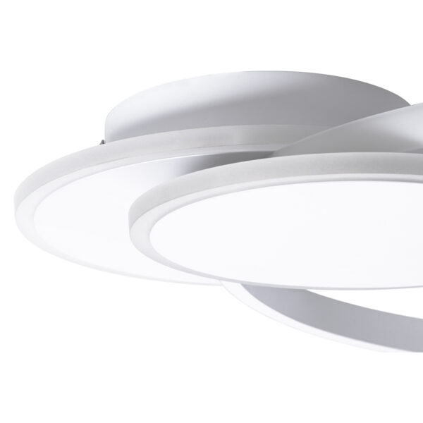 GloboStar® CIRCUO 61230 Φωτιστικό Οροφής Δαχτυλίδι-Κύκλος LED CCT 75W 8400lm 360° AC 220-240V - Εναλλαγή Φωτισμού μέσω Τηλεχειριστηρίου All In One Ψυχρό 6000k+Φυσικό 4500k+Θερμό 2700k Dimmable Μ53 x Π42.5 x Υ9cm - Λευκό - 3 Years Warranty - Image 5