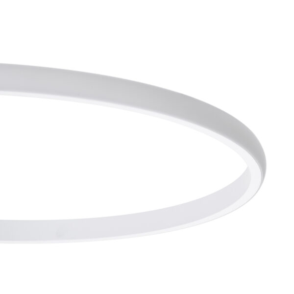 GloboStar® CIRCUO 61230 Φωτιστικό Οροφής Δαχτυλίδι-Κύκλος LED CCT 75W 8400lm 360° AC 220-240V - Εναλλαγή Φωτισμού μέσω Τηλεχειριστηρίου All In One Ψυχρό 6000k+Φυσικό 4500k+Θερμό 2700k Dimmable Μ53 x Π42.5 x Υ9cm - Λευκό - 3 Years Warranty - Image 6