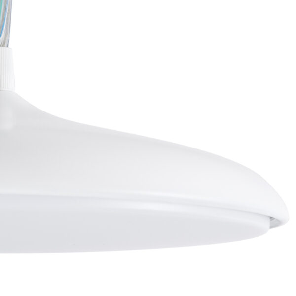 GloboStar® BARON 61252 Κρεμαστή Πλαφονιέρα Οροφής LED CCT 12W 1440lm 120° AC 220-240V - Εναλλαγή Φωτισμού μέσω Διακόπτη On/Off All In One Ψυχρό 6000k+Φυσικό 4500k+Θερμό 2700k Φ25 x Υ8cm - Λευκό - 3 Years Warranty - Image 5