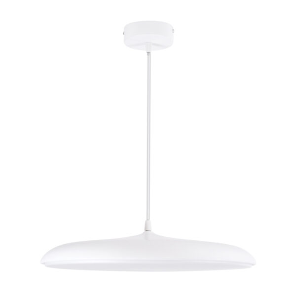 GloboStar® BARON 61255 Κρεμαστή Πλαφονιέρα Οροφής LED CCT 24W 2880lm 120° AC 220-240V - Εναλλαγή Φωτισμού μέσω Διακόπτη On/Off All In One Ψυχρό 6000k+Φυσικό 4500k+Θερμό 2700k Φ40 x Υ10cm - Λευκό - 3 Years Warranty - Image 3