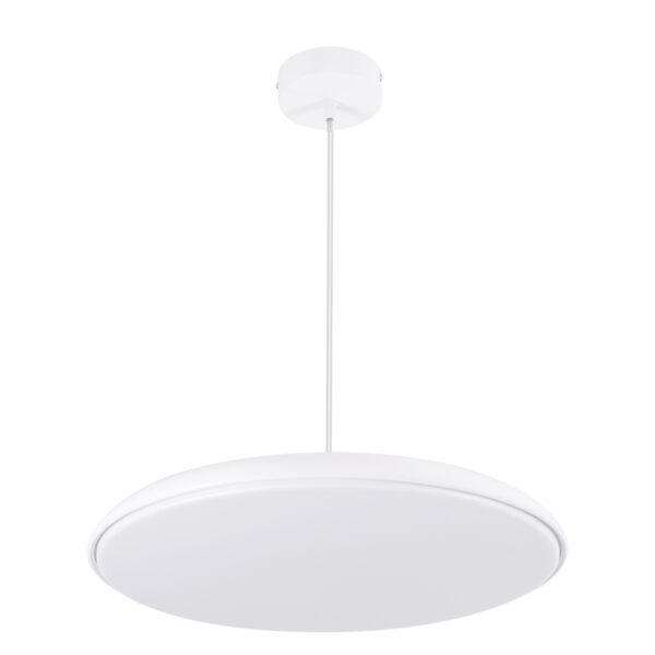 GloboStar® BARON 61255 Κρεμαστή Πλαφονιέρα Οροφής LED CCT 24W 2880lm 120° AC 220-240V - Εναλλαγή Φωτισμού μέσω Διακόπτη On/Off All In One Ψυχρό 6000k+Φυσικό 4500k+Θερμό 2700k Φ40 x Υ10cm - Λευκό - 3 Years Warranty - Image 4