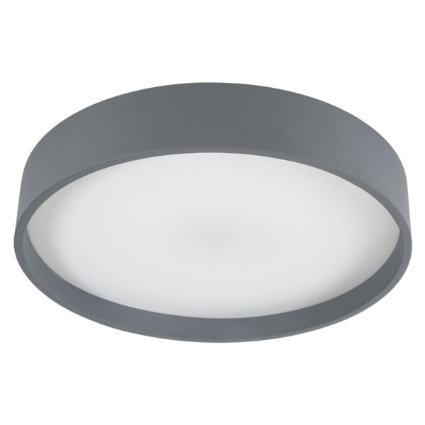 GloboStar® NARNIA 61258 Πλαφονιέρα Οροφής LED CCT 75W 8625lm 120° AC 220-240V - Εναλλαγή Φωτισμού μέσω Τηλεχειριστηρίου All In One Ψυχρό 6000k+Φυσικό 4500k+Θερμό 2700k Dimmable Φ45 x Υ8cm - Γκρι Ανθρακί - 3 Years Warranty - Image 4