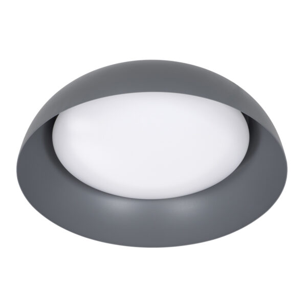 GloboStar® ANATOLIA 61262 Πλαφονιέρα Οροφής LED CCT 60W 6900lm 120° AC 220-240V - Εναλλαγή Φωτισμού μέσω Τηλεχειριστηρίου All In One Ψυχρό 6000k+Φυσικό 4500k+Θερμό 2700k Dimmable Φ43cm - Γκρι Ανθρακί - 3 Years Warranty - Image 4