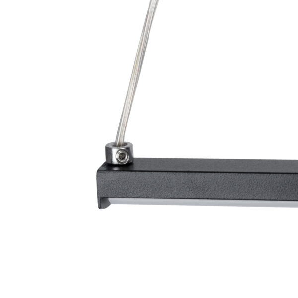 GloboStar® ROME 61294 Κρεμαστό Φωτιστικό Οροφής Linear Design LED CCT 24W 2640lm 200° AC 220-240V - Εναλλαγή Φωτισμού μέσω Διακόπτη On/Off All In One Ψυχρό 6000k+Φυσικό 4500k+Θερμό 2700k Μ65.5 x Π4 x Υ33cm - Μαύρο - 3 Years Warranty - Image 8