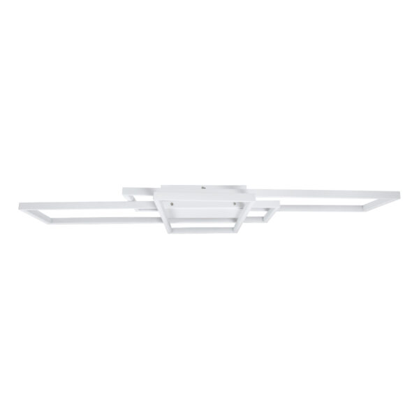 GloboStar® QUADRA 61389 Φωτιστικό Οροφής Design LED CCT 120W 14400lm 120° AC 220-240V - Εναλλαγή Φωτισμού μέσω Τηλεχειριστηρίου All In One Ψυχρό 6000k+Φυσικό 4500k+Θερμό 2700k Dimmable Μ105 x Π60 x Υ9cm - Λευκό - 3 Years Warranty - Image 3