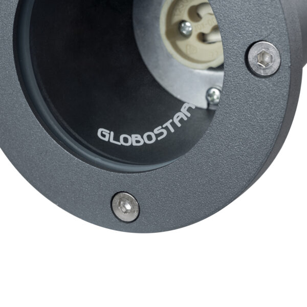 GloboStar® GARDELINI 61482 Καρφωτό Κινούμενο Φωτιστικό Σποτ Κήπου με Ντουί 1 x GU10 VDE Certified AC 220-240V Αδιάβροχο IP65 - Σώμα Αλουμινίου & Υψηλής Αντοχής Tempered Glass & Μ40cm VDE Καλώδιο Σύνδεσης - Φ10 x Υ30cm - Γκρι Ανθρακί - 5 Χρόνια Εγγύηση - Image 7