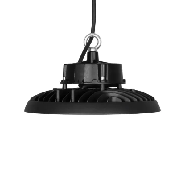 GLOBOSTAR® INDUSTRY 61500 Βιομηχανικό Φωτιστικό Καμπάνα High Bay UFO LED 100W 15000lm SDCM<5 90° AC 85-265V Αδιάβροχο IP65 IK08 Μαύρο Χυτό Αλουμίνιο - Φυσικό Λευκό 5000K - 175 x Sanan Opto SMD Chip & TÜV SÜD Driver - Μ26.5 x Π26.5 x Υ15cm - 5 Χρόνια Εγγύηση - Image 2