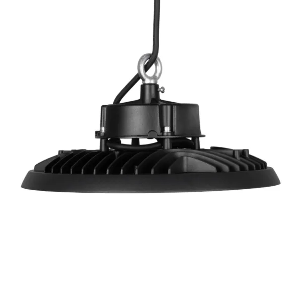 GLOBOSTAR® INDUSTRY 61502 Βιομηχανικό Φωτιστικό Καμπάνα High Bay UFO LED 200W 30000lm SDCM<5 90° AC 85-265V Αδιάβροχο IP65 IK08 Μαύρο Χυτό Αλουμίνιο - Φυσικό Λευκό 5000K - 338 x Sanan Opto SMD Chip & TÜV SÜD Driver - Μ30 x Π30 x Υ16cm - 5 Χρόνια Εγγύηση - Image 2