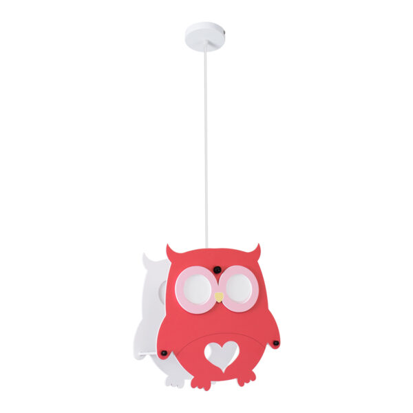 GloboStar® OWL 61576 Παιδικό Κρεμαστό Φωτιστικό Φιγούρα Μονόφωτο 1 x E27 IP20 Πολύχρωμο Πλαστικό - Μ29.5 x Π15.5 x Υ30.5cm - Image 3