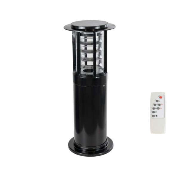 GloboStar® SOLARMIS 90536 LED Solar Bollard Light Κολωνάκι Κήπου Εξωτερικού Χώρου 10W 180lm 120° με Ενσωματωμένο Φωτοβολταϊκό Panel 6V 5W & Επαναφορτιζόμενη Μπαταρία Li-ion 3.2V 6000mAh με Αισθητήρα Ημέρας-Νύχτας - Αδιάβροχο IP65 Φ22 x Υ59cm CCT Ψυχρό-Φυσικό-Θερμό Λευκό 2700K έως 6000K - 2 Χρόνια Εγγύηση