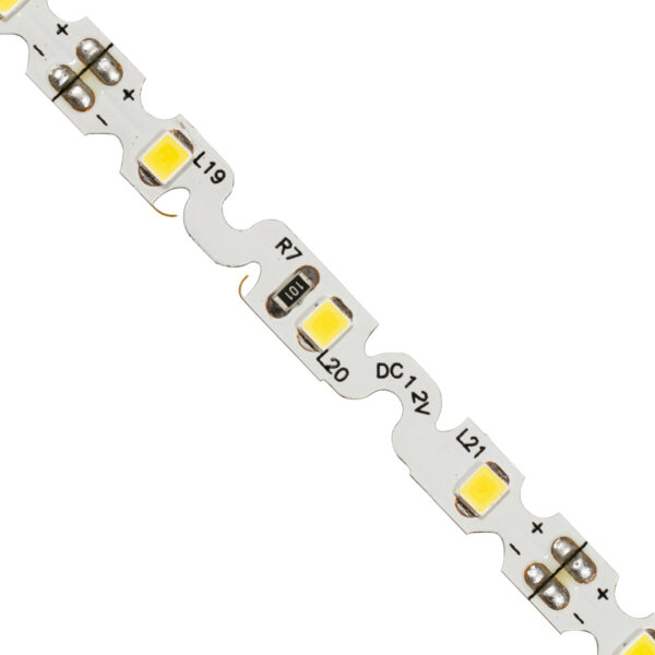 GloboStar® 70041 Ταινία LED Τύπου S Ζιγκ Ζαγκ SMD 2835 5m 6W/m 60LED/m 942lm/m 120° DC 12V IP20 Φυσικό Λευκό 4500K - 5 Χρόνια Εγγύηση - Image 2